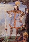 Nicholas Hilliard Portrait of George Clifford Earl of Cumberland oil painting on canvas